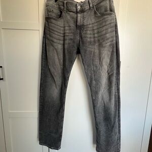 7 for all mankind Gray Straight Leg Jeans